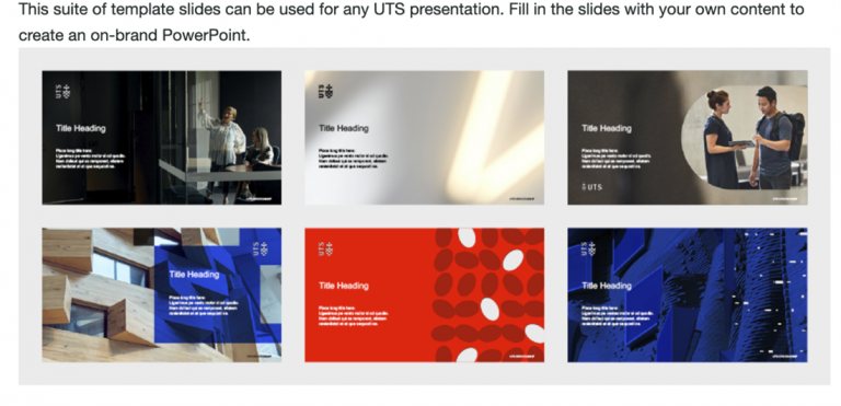 Use UTS branding, graphics and templates – Education Express