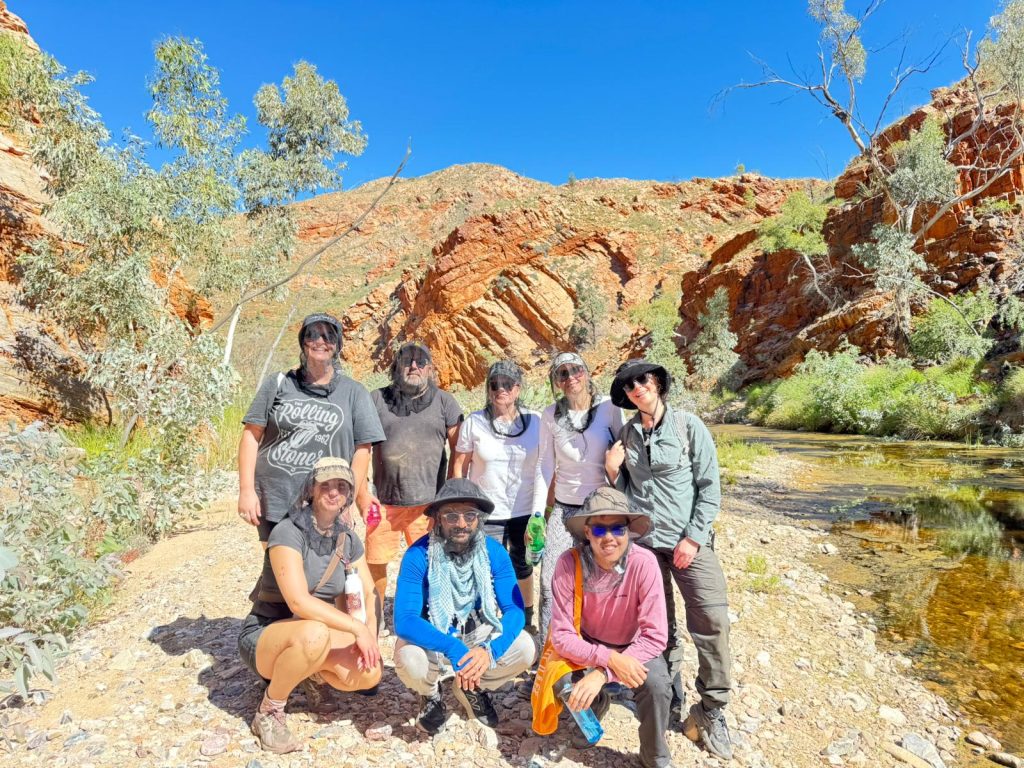 The Jawun experience team on Mparntwe land.