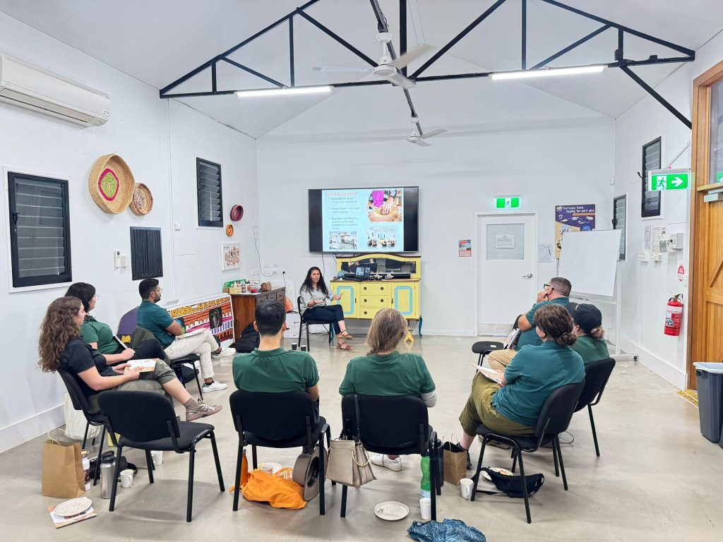 The secondment team in a meeting room 
