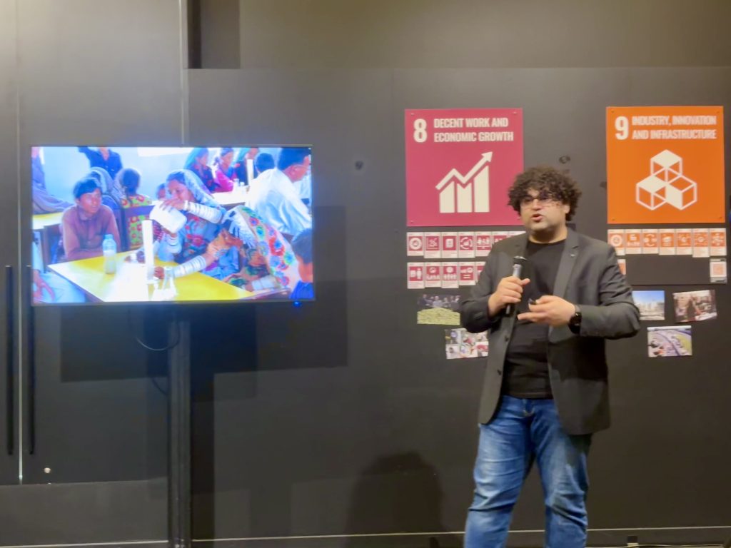 Nathan Farooq presenting