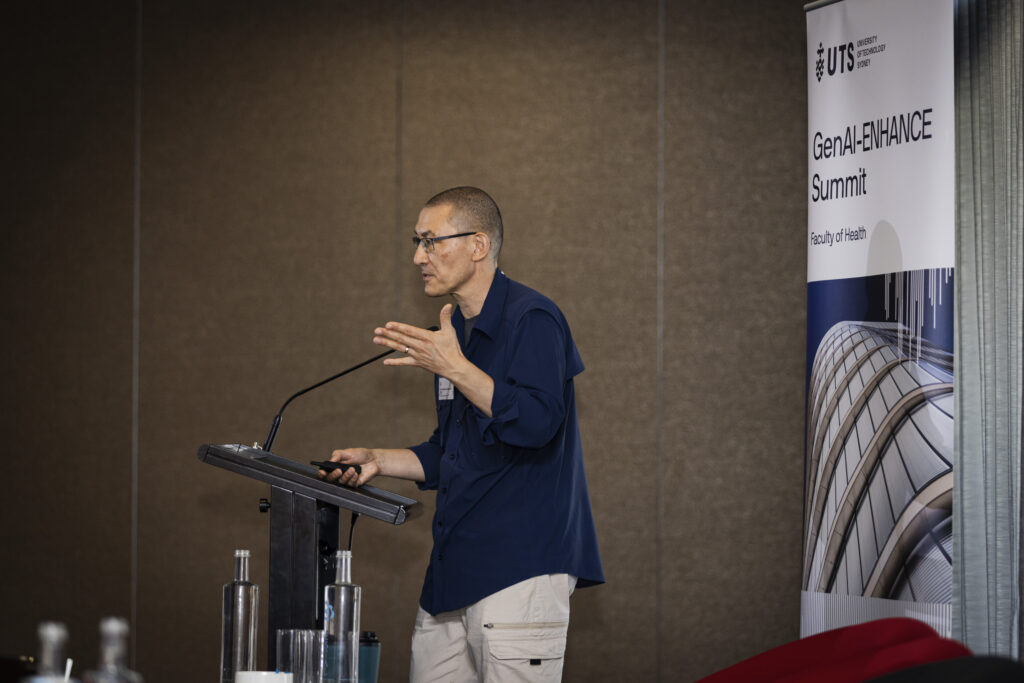 Simon Buckingham-Shum doing his keynote talk